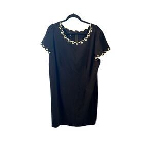 Talbots women’s dress size 18 18w black and white